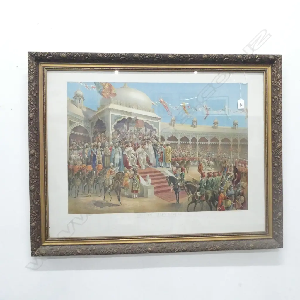 FRAMED COLOUR LITHO IMPERIAL DELHI 710 X 920 MM Image 1++