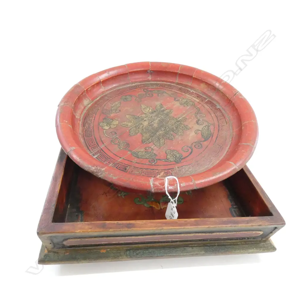 3 WOODEN ORIENTAL HEAD RESTS L. 335MM Image 1++
