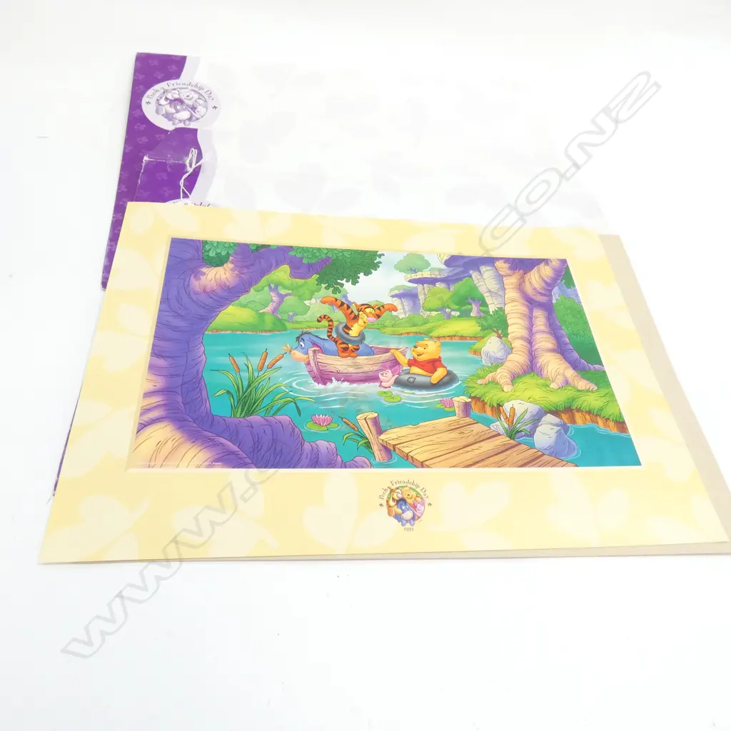 2 COLLECTORS WINNIE THE POOH PRINTS 430 X 310MM Image 1++