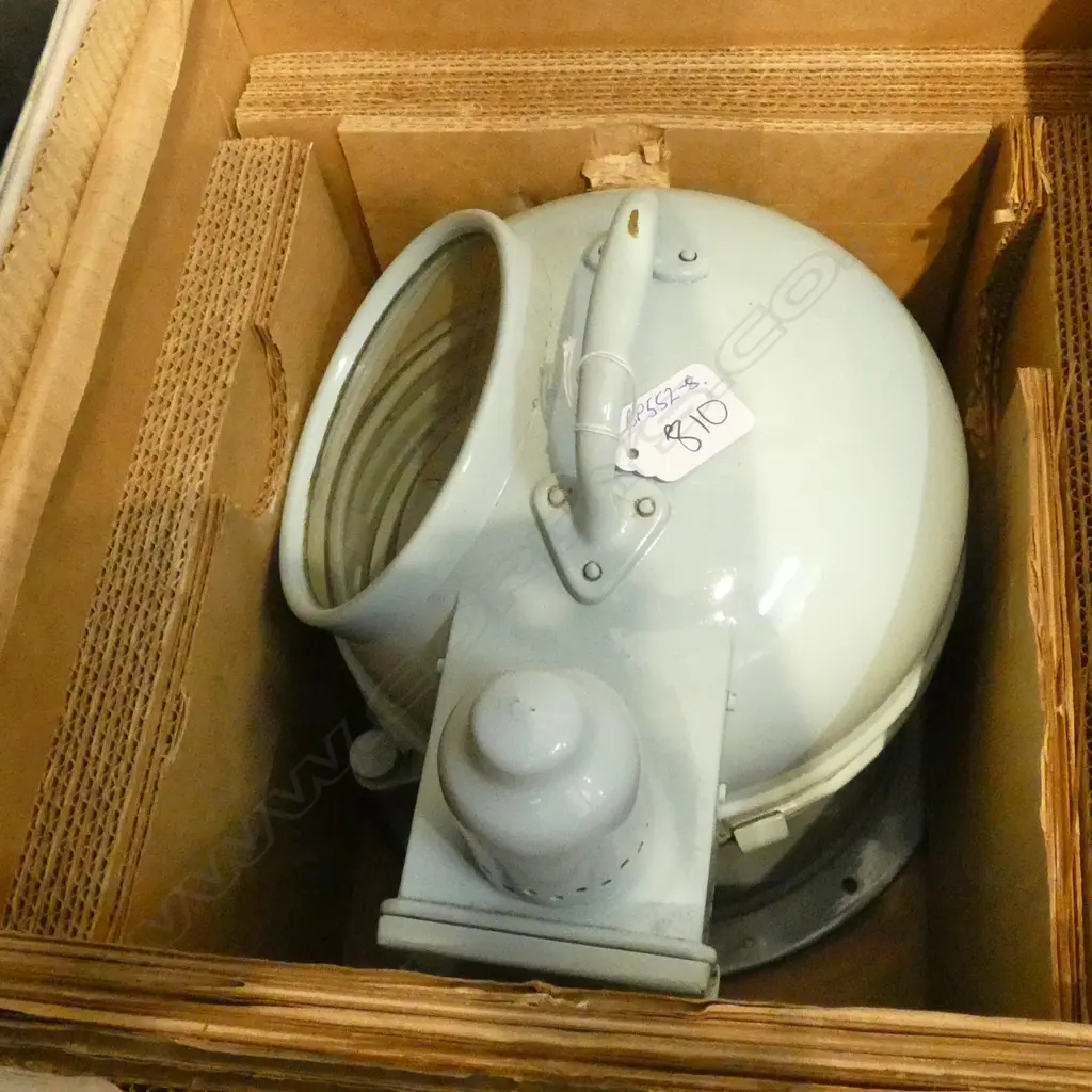 BOXED AS NEW SHIPS BINACLE COMPASS PAINTED BRASS... Image 1++