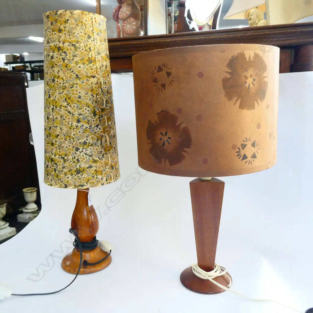 SOVEREIGN NATIVE TIMBERS TABLE LAMP & ANOTHER Image 1++