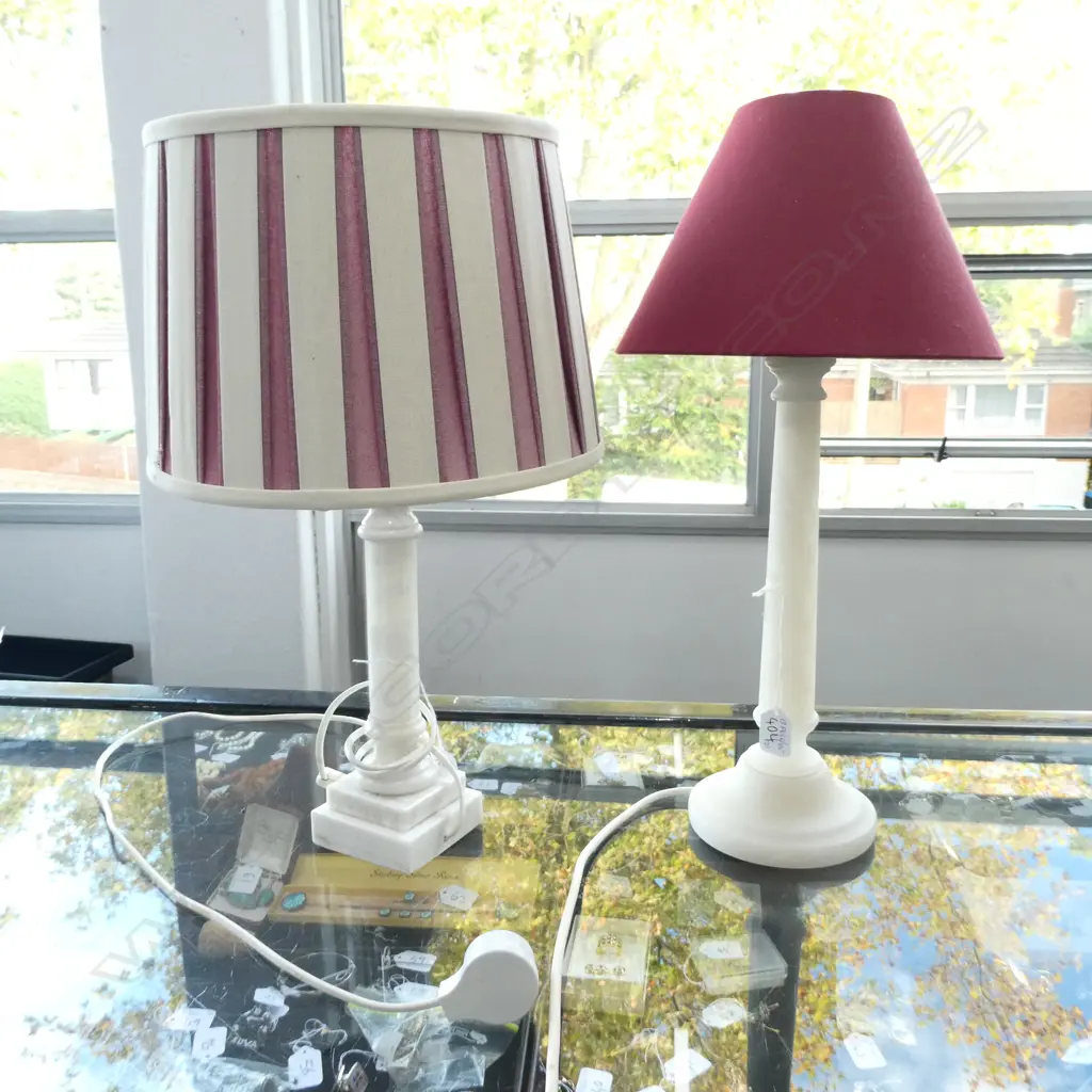 2 ALABASTER LAMPS H 510 MM Image 1++