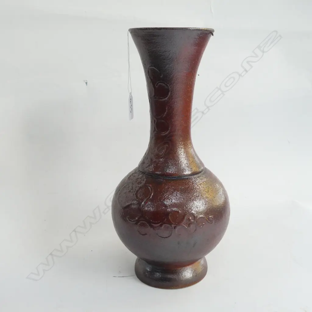N.Z STUDIO POTTERY VASE SHINO GLAZED Image 1++