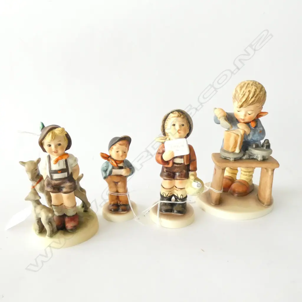 4 X HUMMELS--A FREE FLIGHT--569----LUCKY FELLOW--560, A FAIR MEASURE--345-----LITTLE GOAT HERDER--200 Image 1++