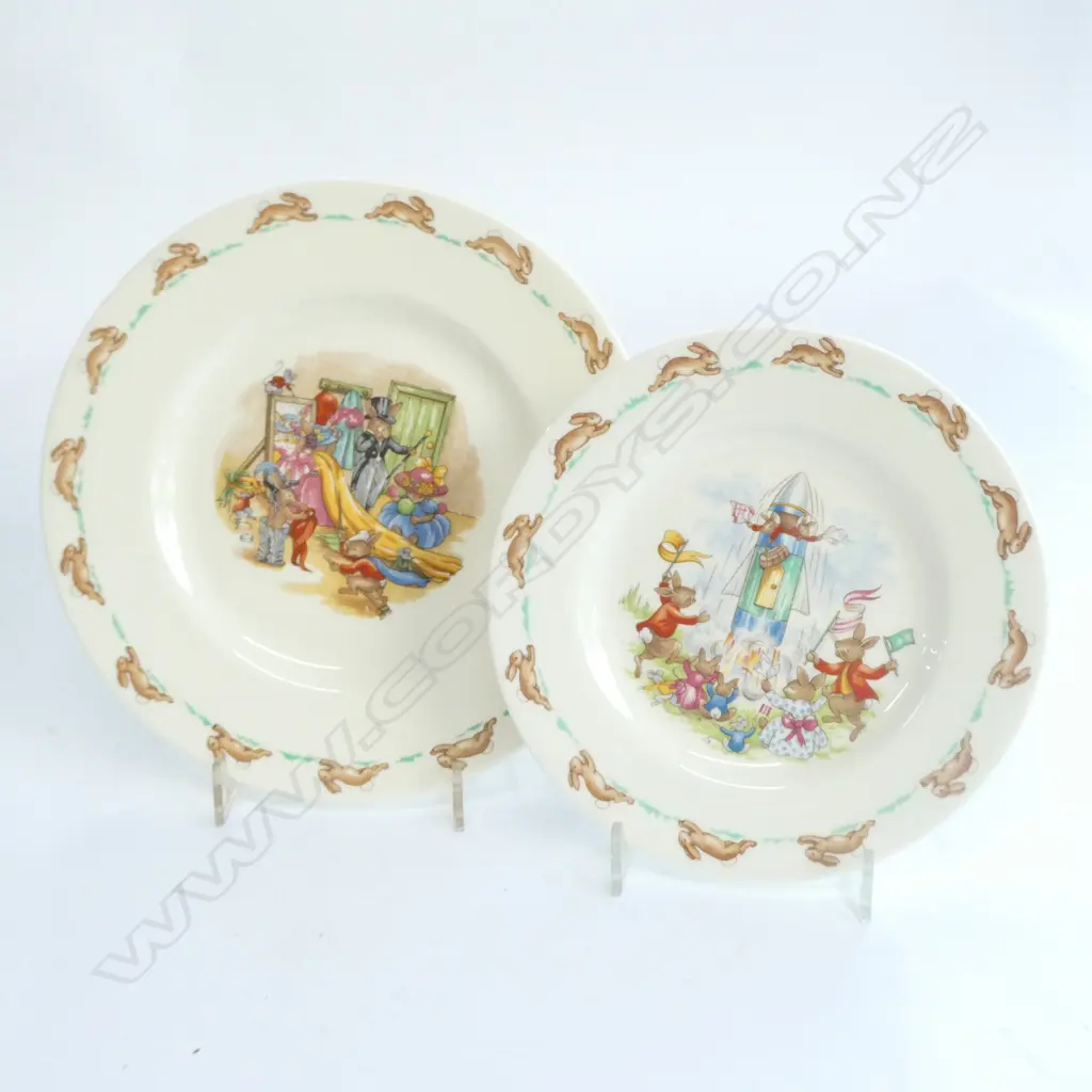 2 X ROYAL DOULTON BUNNYKINS PLATES Image 1++