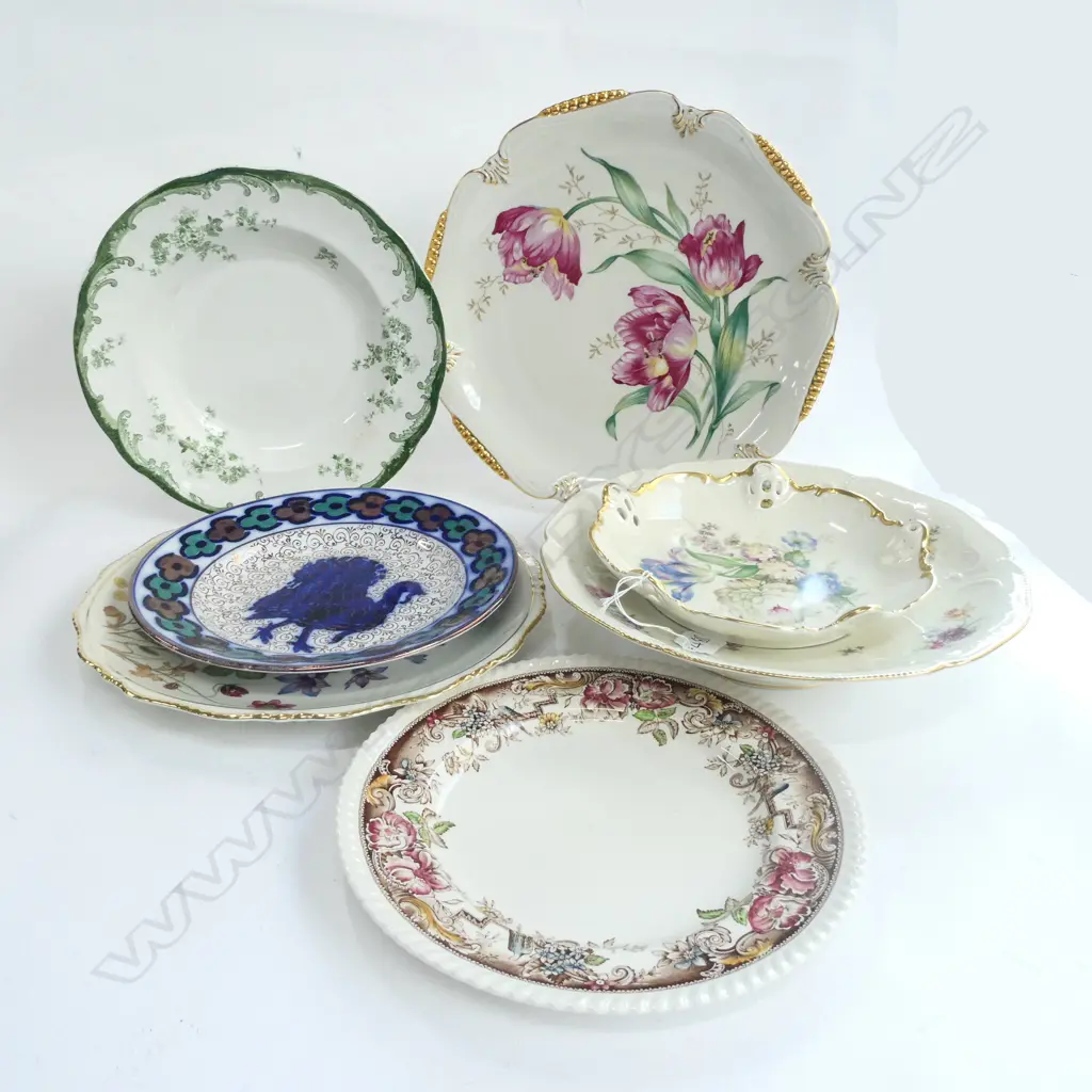 COLLECTION 7 ASST. PLATES; ROSENTHAL, RIDGWAYS ETC Image 1++