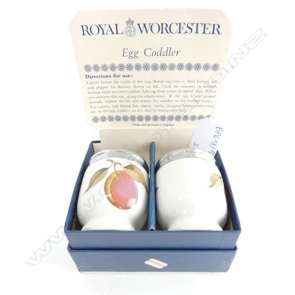 R/WORCESTER EVESHAM PR VINAIGRETTES BOXED + PR EGG CODDLERS BOXED Image 1++