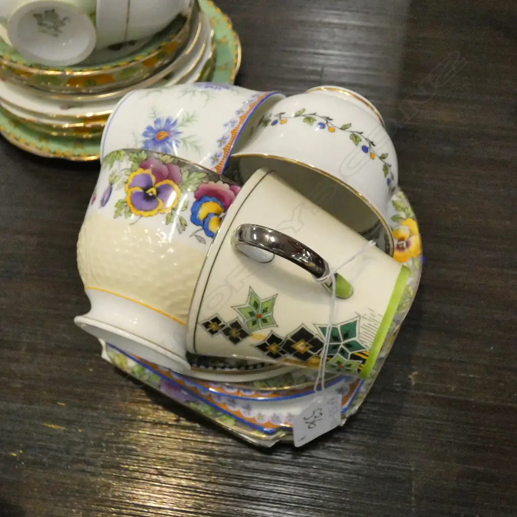 FOUR ASSORTED AYNSLEY TRIOS Image 1++