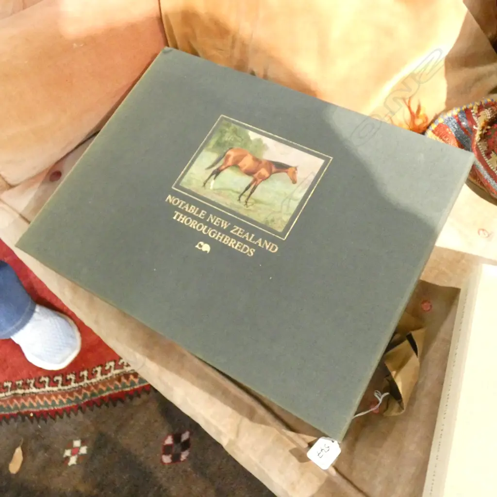 ALISTER TAYLOR, BOXED BOOK NOTABLE NEW ZEALAND THOROUGHBREDS 1980 Image 1++