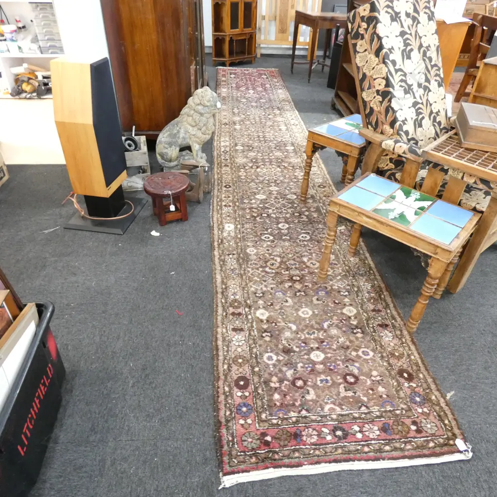 HAND KNOTTED WOOL PILE RUNNER 5200 X 850MM Image 1++