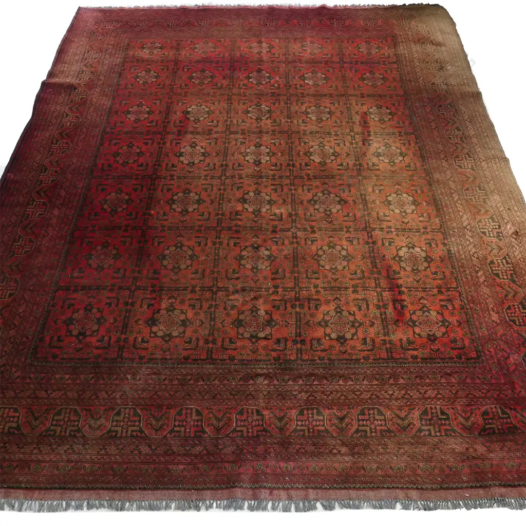 A large Turkoman hand knotted carpet Image 1++