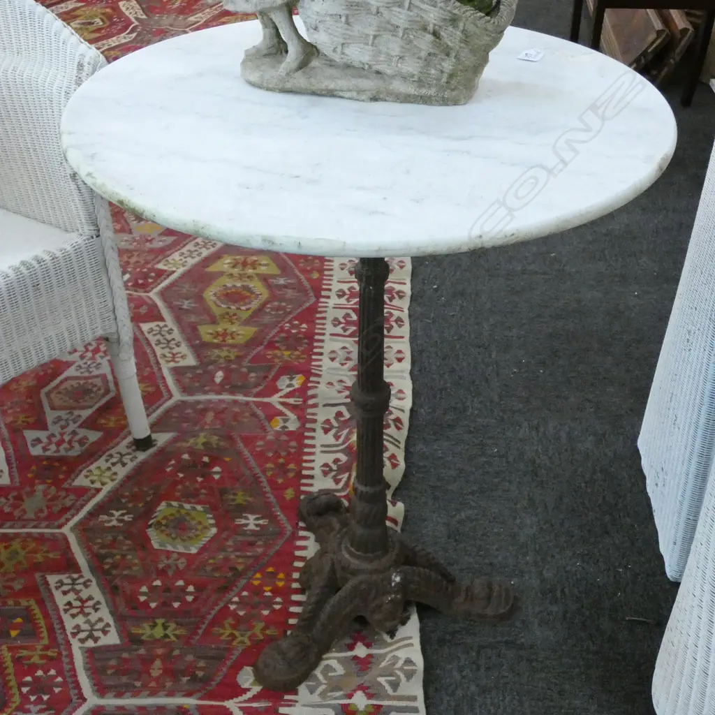 CAST IRON BASED PUB TABLE D 600 MM Image 1++