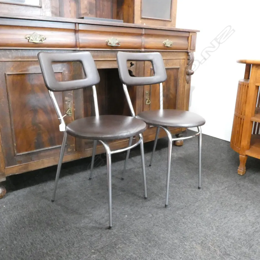 PAIR OF 1960's/70's  FRENCH CHAIRS Image 1++