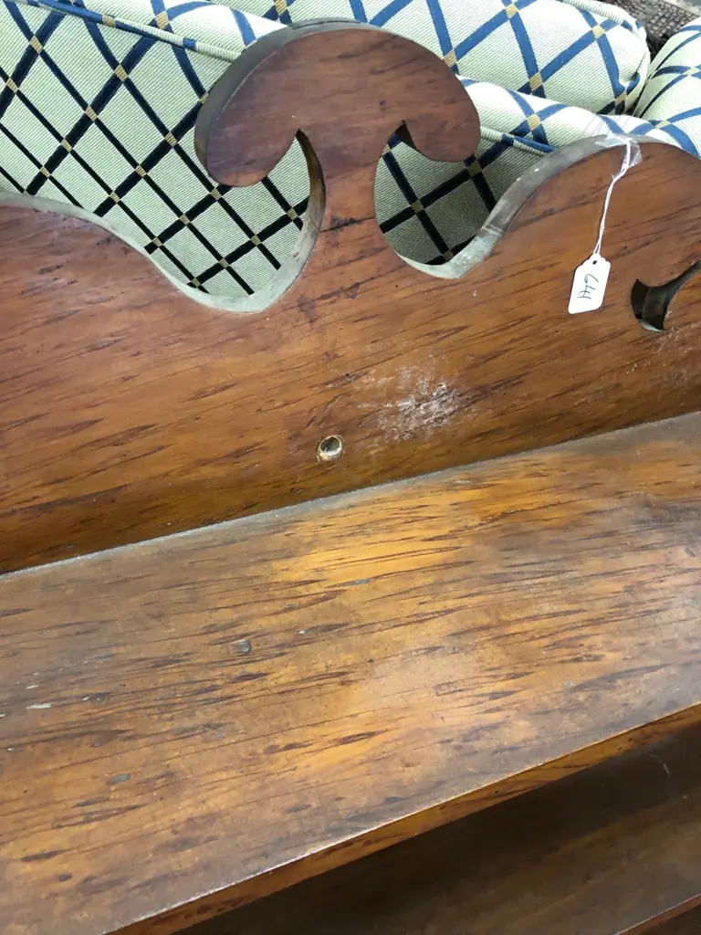 QUALITY COLONIAL MOTTLED KAURI WALL SHELF BOOKCASE Image 1++