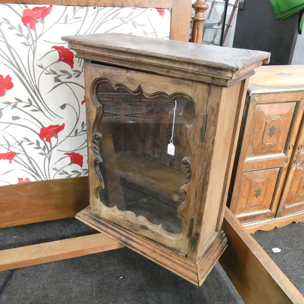 SMALL INDIAN GLAZED CUPBOARD H 680 MM Image 1++