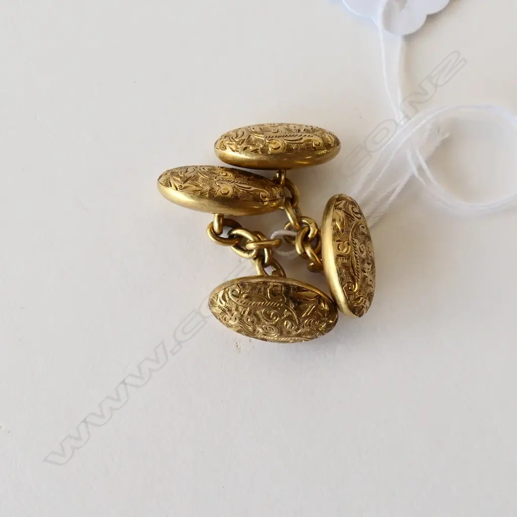 GENTS 18CT CUFFLINKS. 7.6GM Image 1++