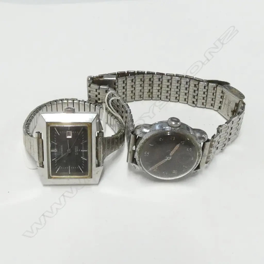 PIERCE GENT'S MILITARY WATCH & RETRO SEIKO AUTOMATIC WATCH Image 1++