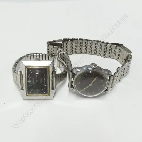 PIERCE GENT'S MILITARY WATCH & RETRO SEIKO AUTOMATIC WATCH