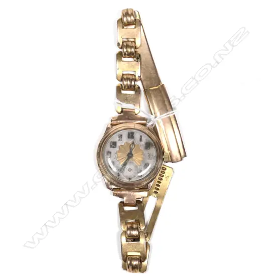 1920'S 9CT GOLD CASED WRISTWATCH MID SIZE