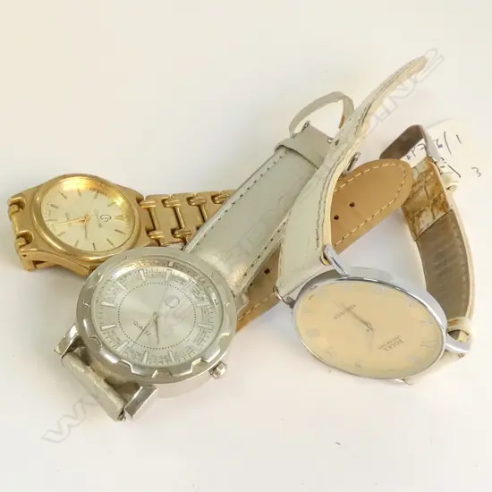 3 QUARTZ WATCHES (REQUIRE BATTERIES)