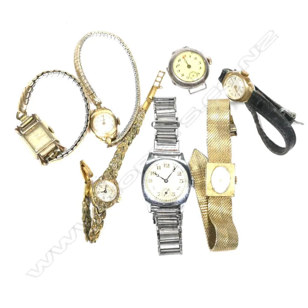 7 VINTAGE WRIST WATCHES GENTS & LADIES Image 1++