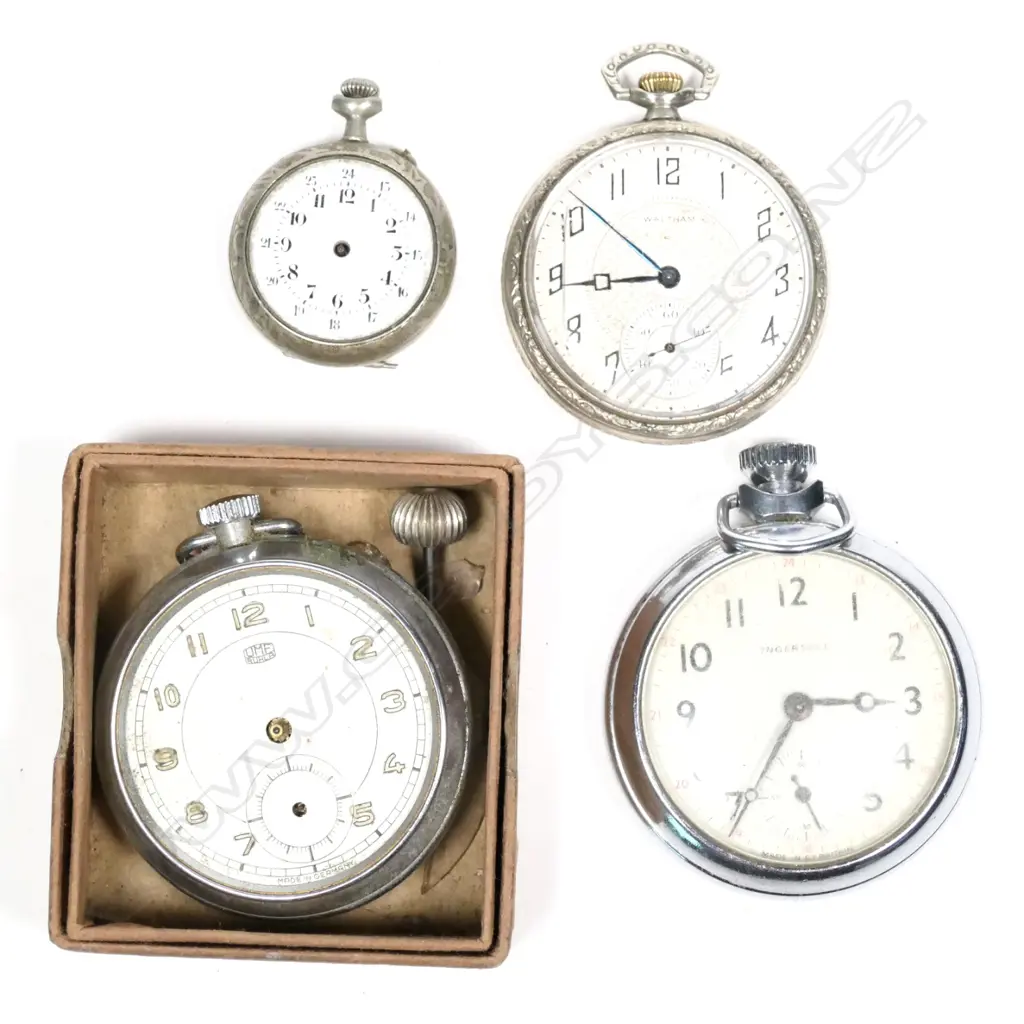 4 VINTAGE POCKET WATCHES Image 1++
