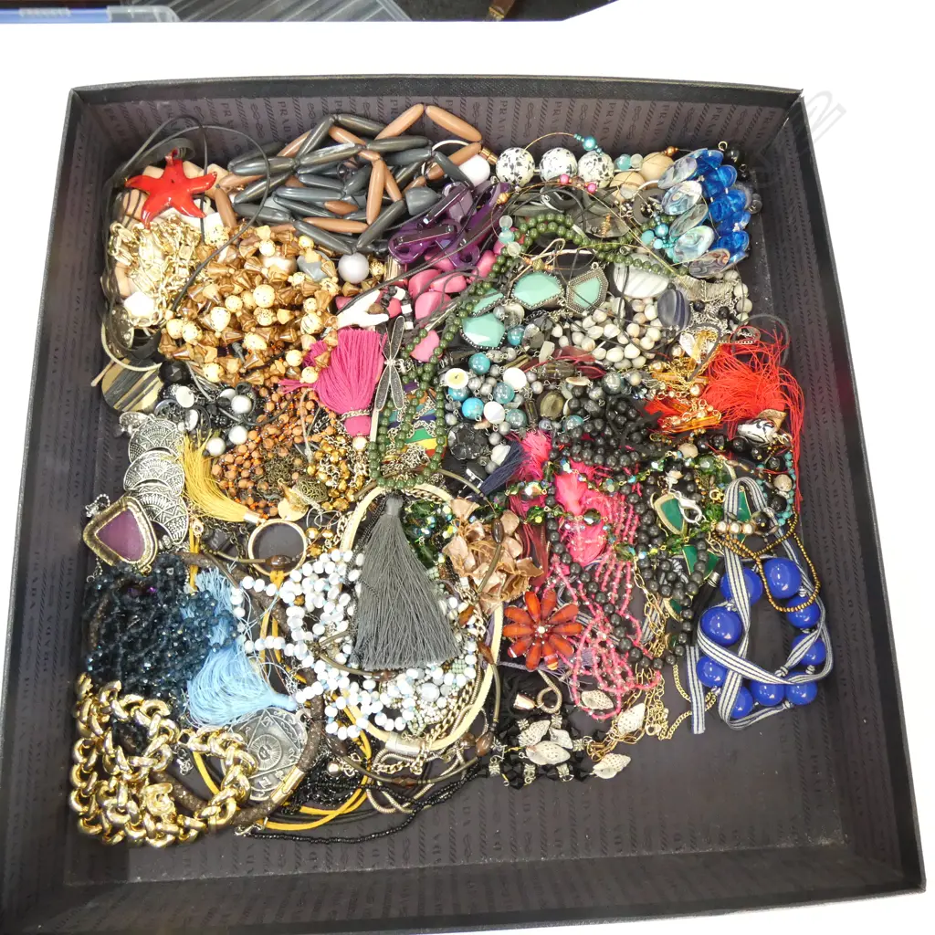 LARGE COLLECTION COSTUME JEWELRY NECKLANCES ETC Image 1++