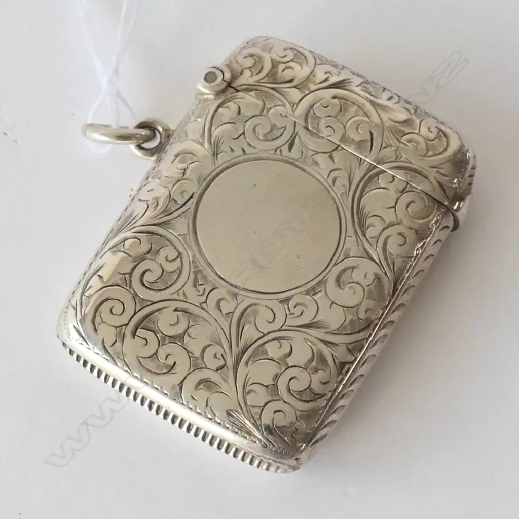 SILVER VESTA CASE CHESTER 1895 Image 1++