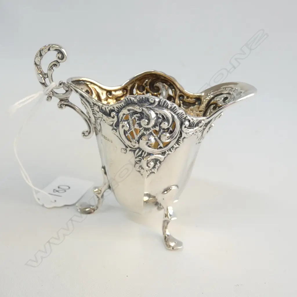 STG SILVER CREAMER B'HAM 1897 HENRY MATTHEW Image 1++