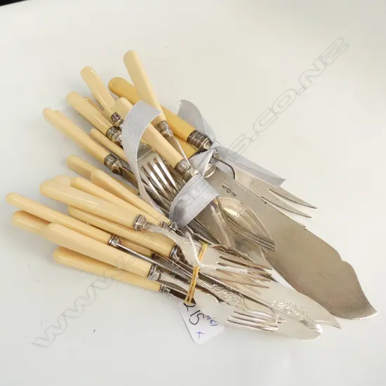 ASSORTED FISH KNIVES & FORKS