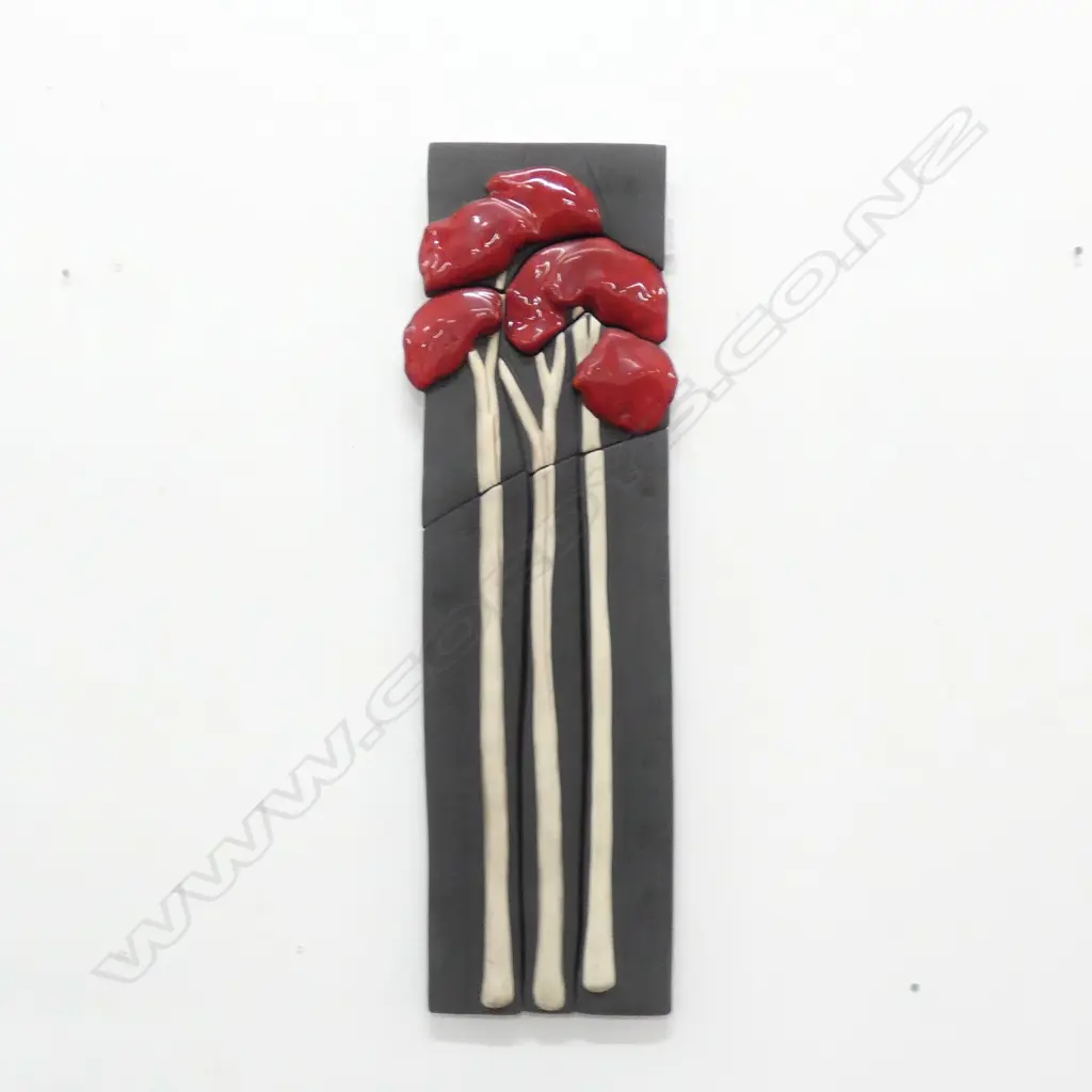 CERAMIC ART TILE BY WILMA JENNINGS, MANUKA, 730X230mm Image 1++