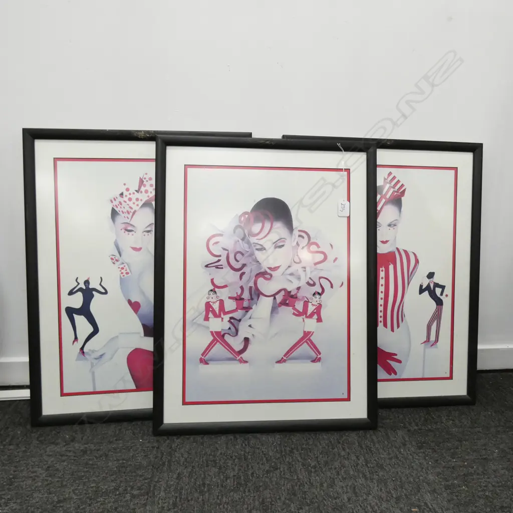 SET OF ART DECO PRINTS H 600 MM Image 1++