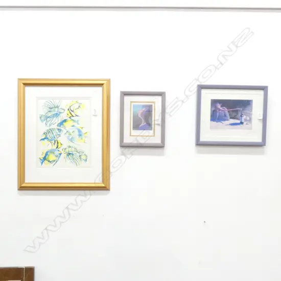 3 PRINTS: NOSE FOR WINE; ARROGANT; AND LAHINA WATERS