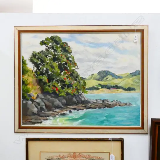 OIL PAINTING - COASTAL SCENE, SIGNED J S GEORGE