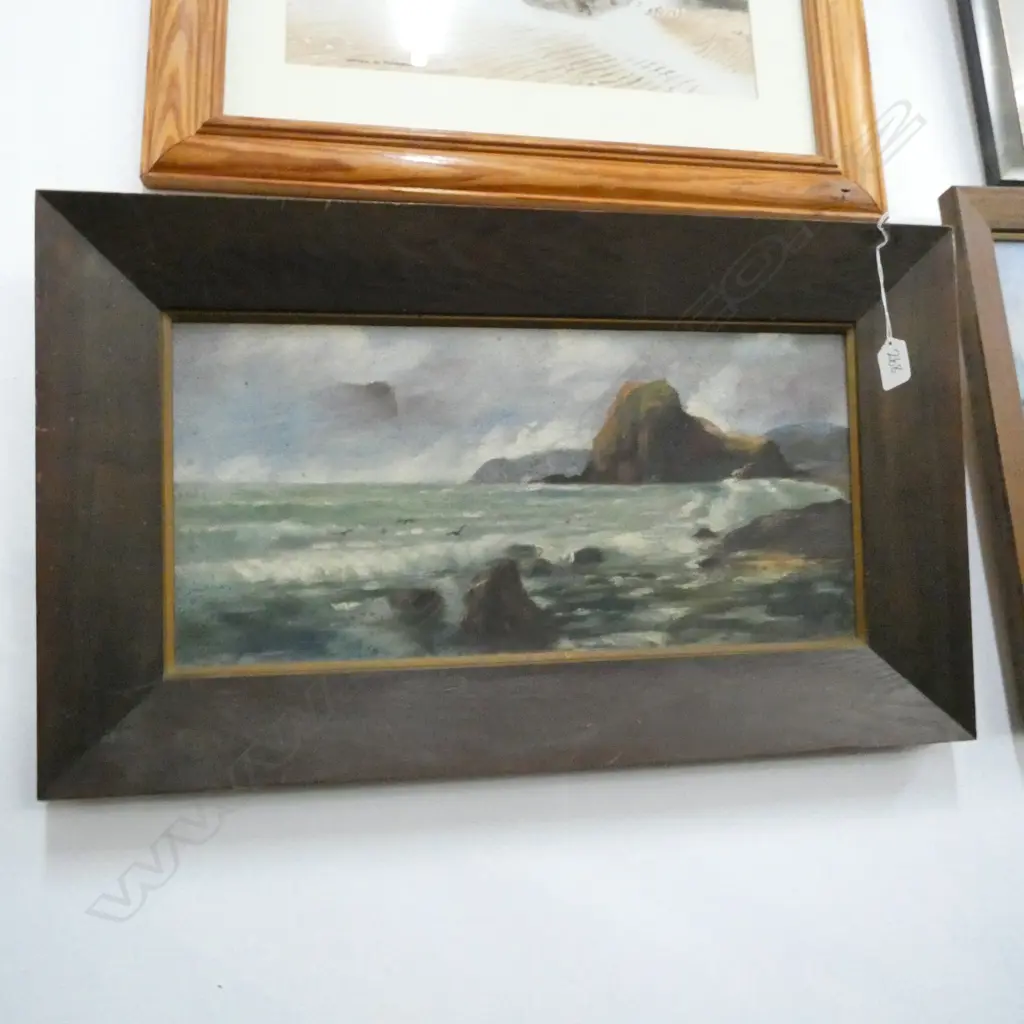 OIL PAINTING, SIGNED INDISTINCTLY, (AF). Image 1++