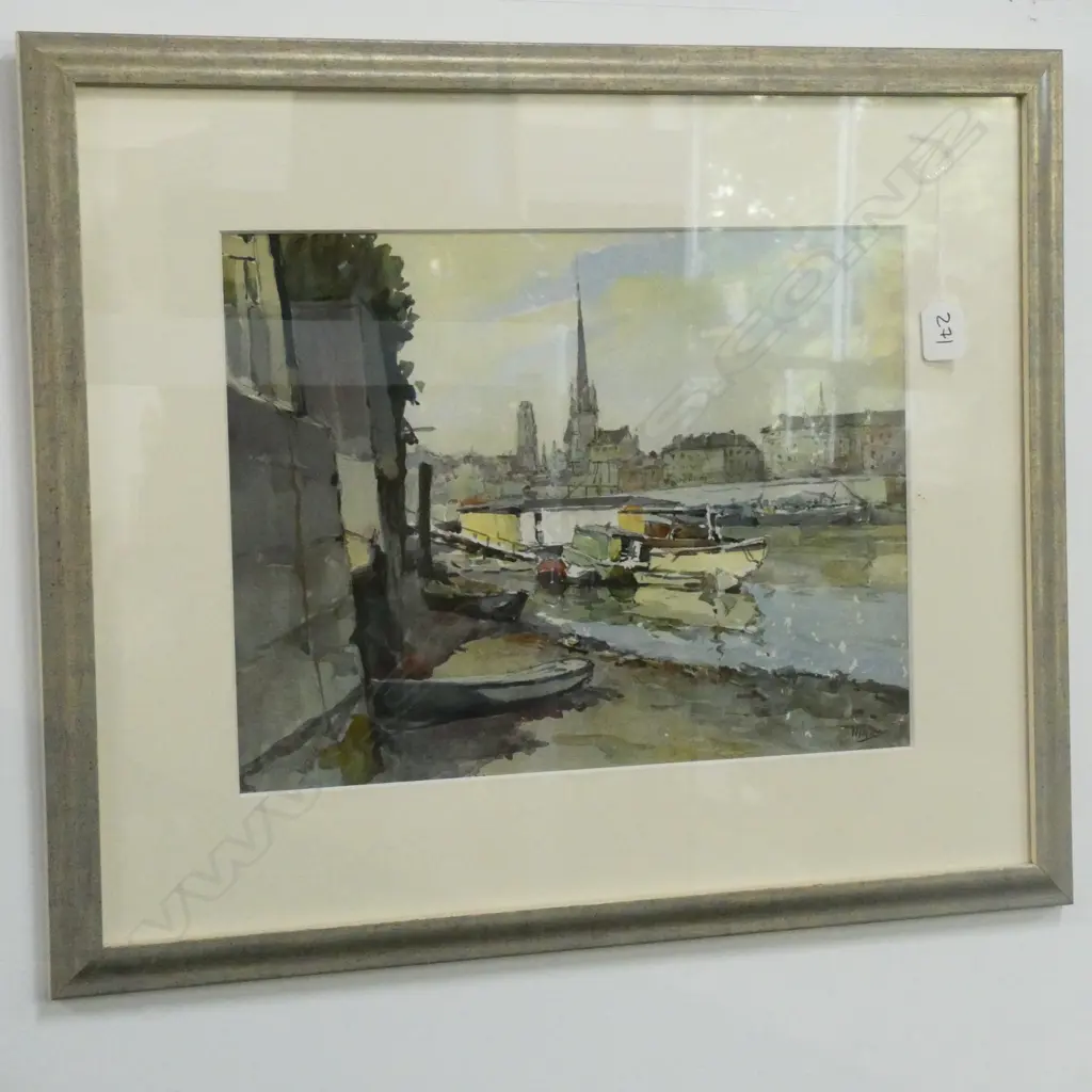 FRAMED CONTINIENTAL ARTWORK BY NICKOLAS MARKOVITCH Image 1++