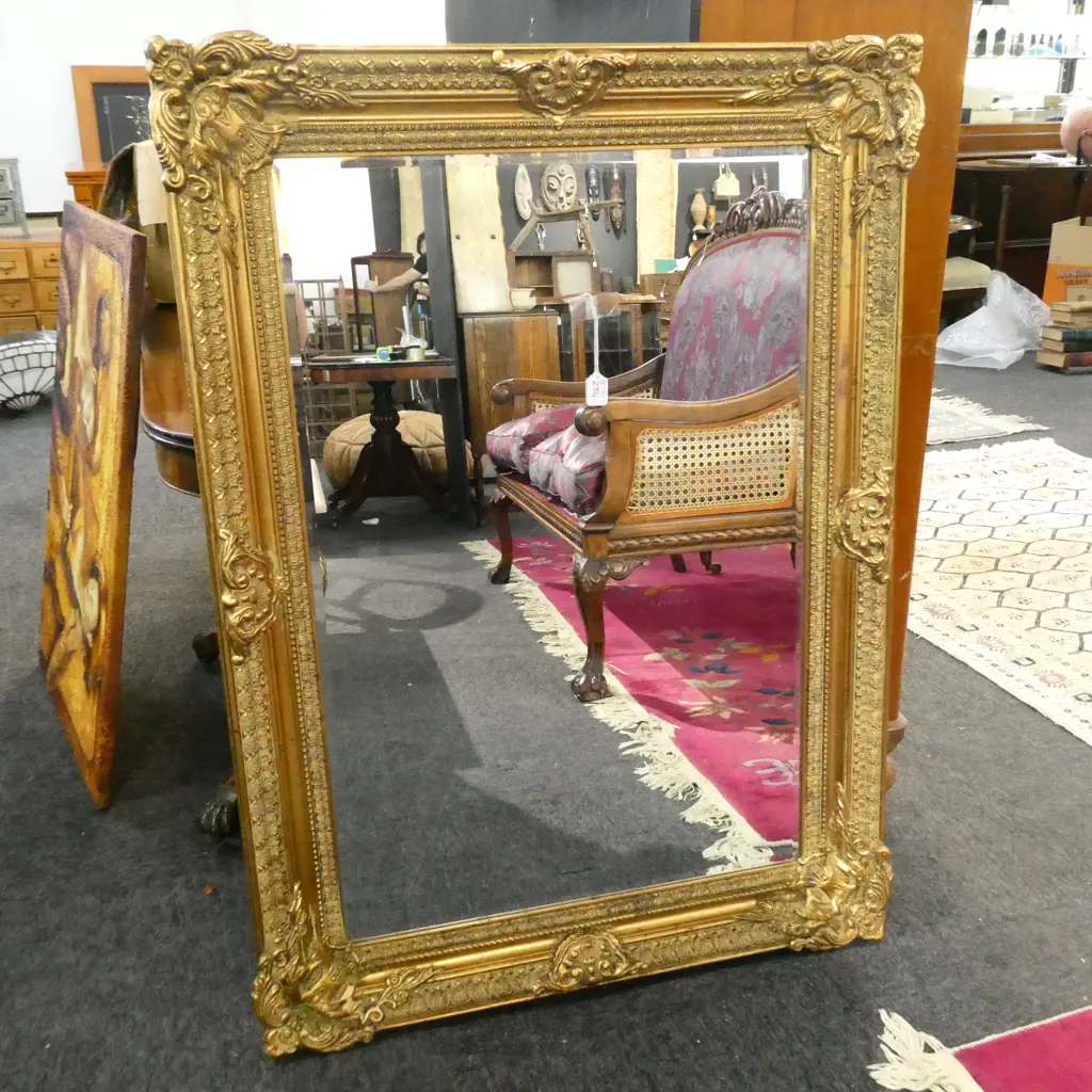 LGE GILT FRAMED MIRROR 1140 X 810MM Image 1++