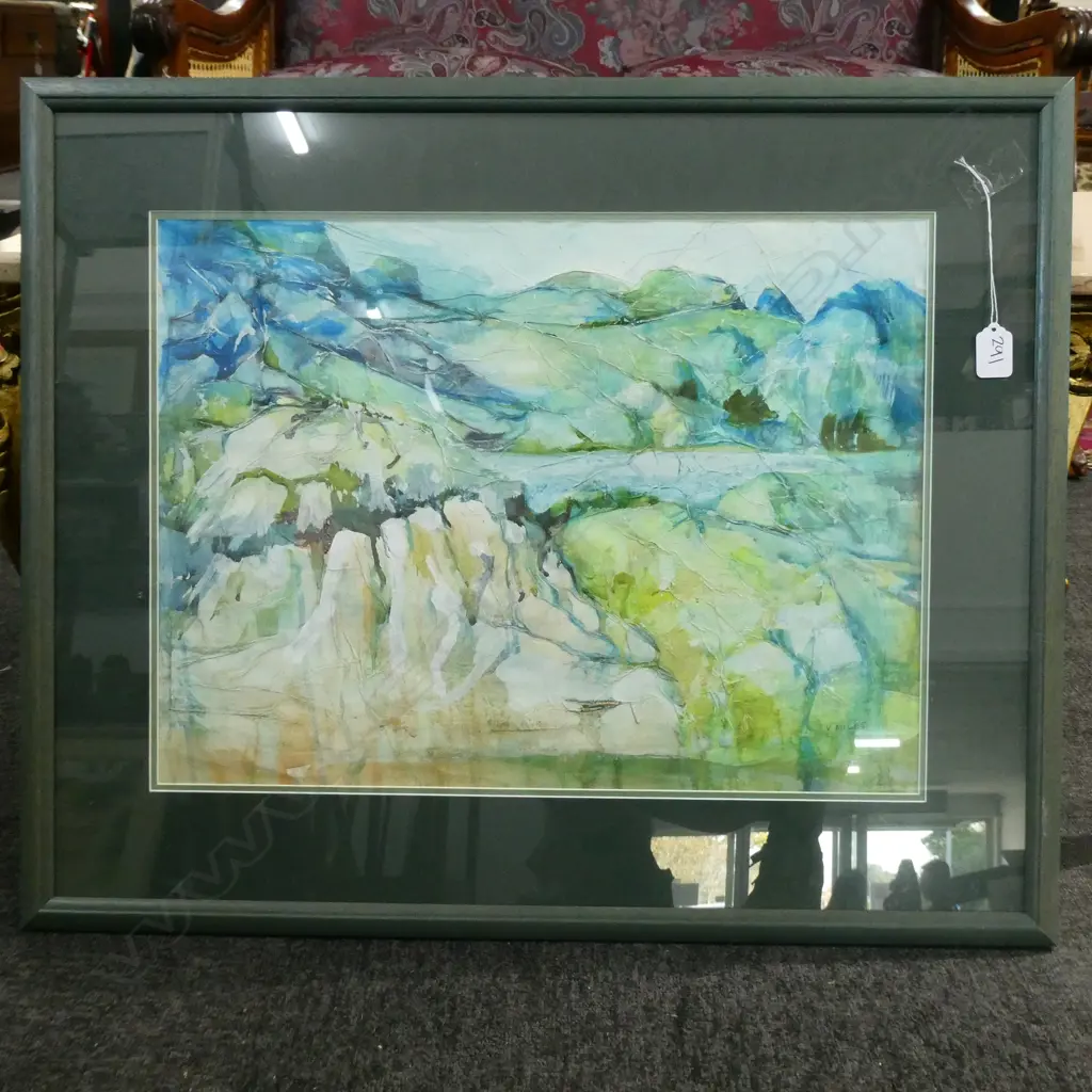 V MILES ACRYLIC PAINTING 400 X 520 MM Image 1++