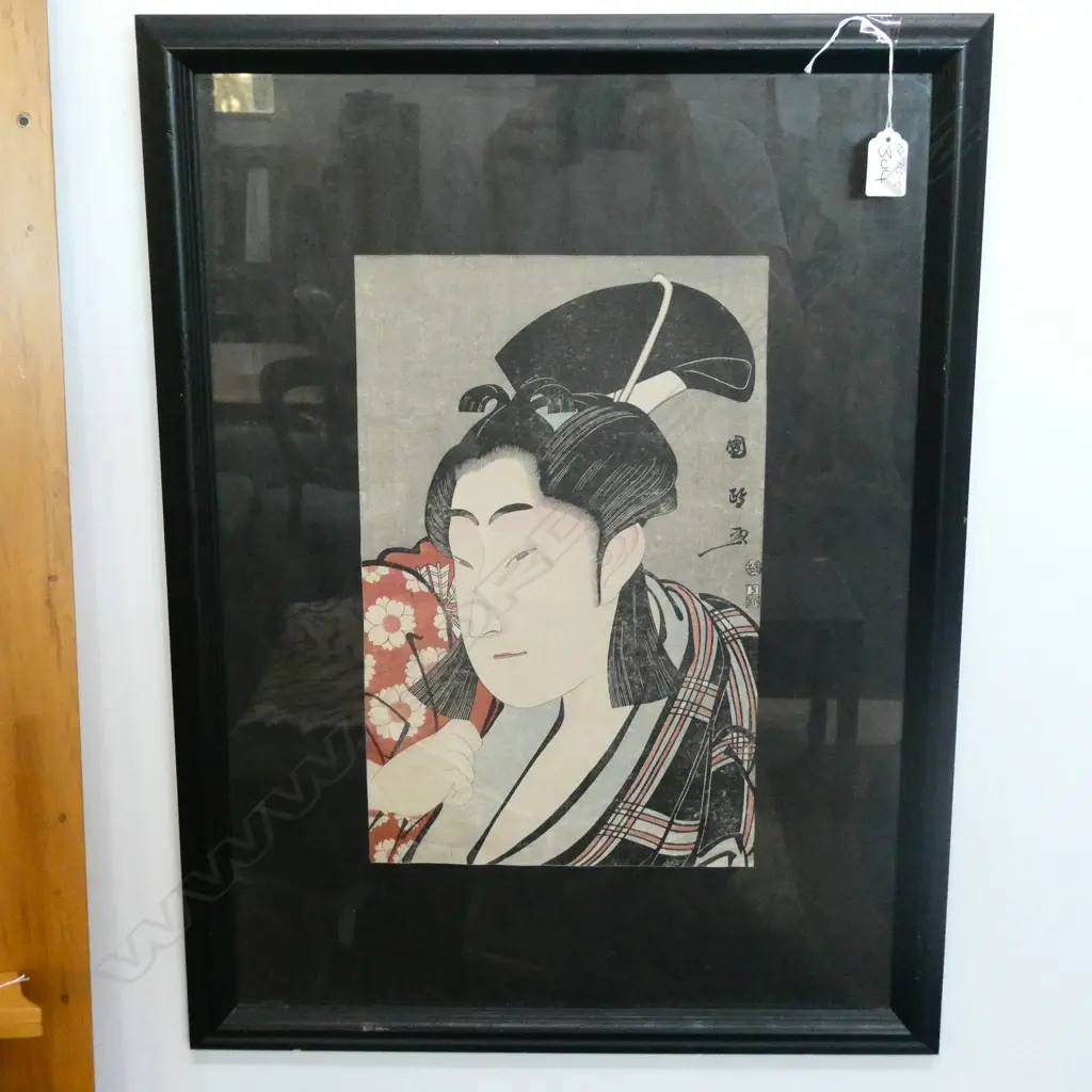UITAGAWA KUNIMASA OLD WOODBLOCK PRINT GENT Image 1++
