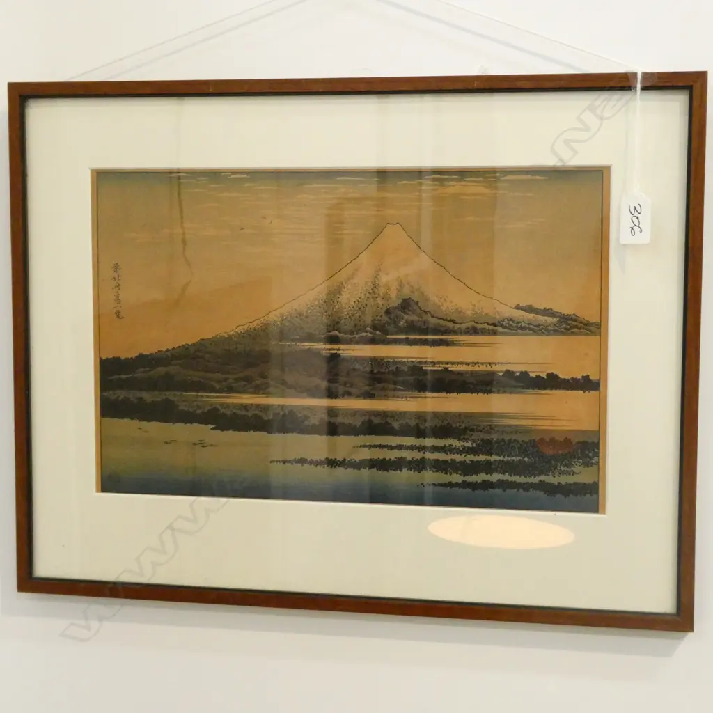 KATSUSHIKA HOKUSAI OLD WOODBLOCK PRINT MOUNT FUJI Image 1++