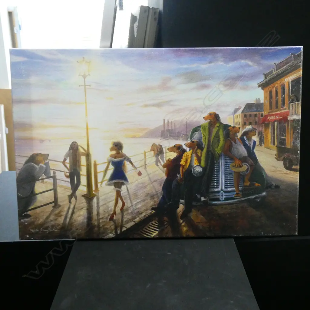 IVAN CLARKE 'TUMBLETON AVE' PRINT 34/150 505 X 660MM AF -SCRATCHED ON SURFACE Image 1++