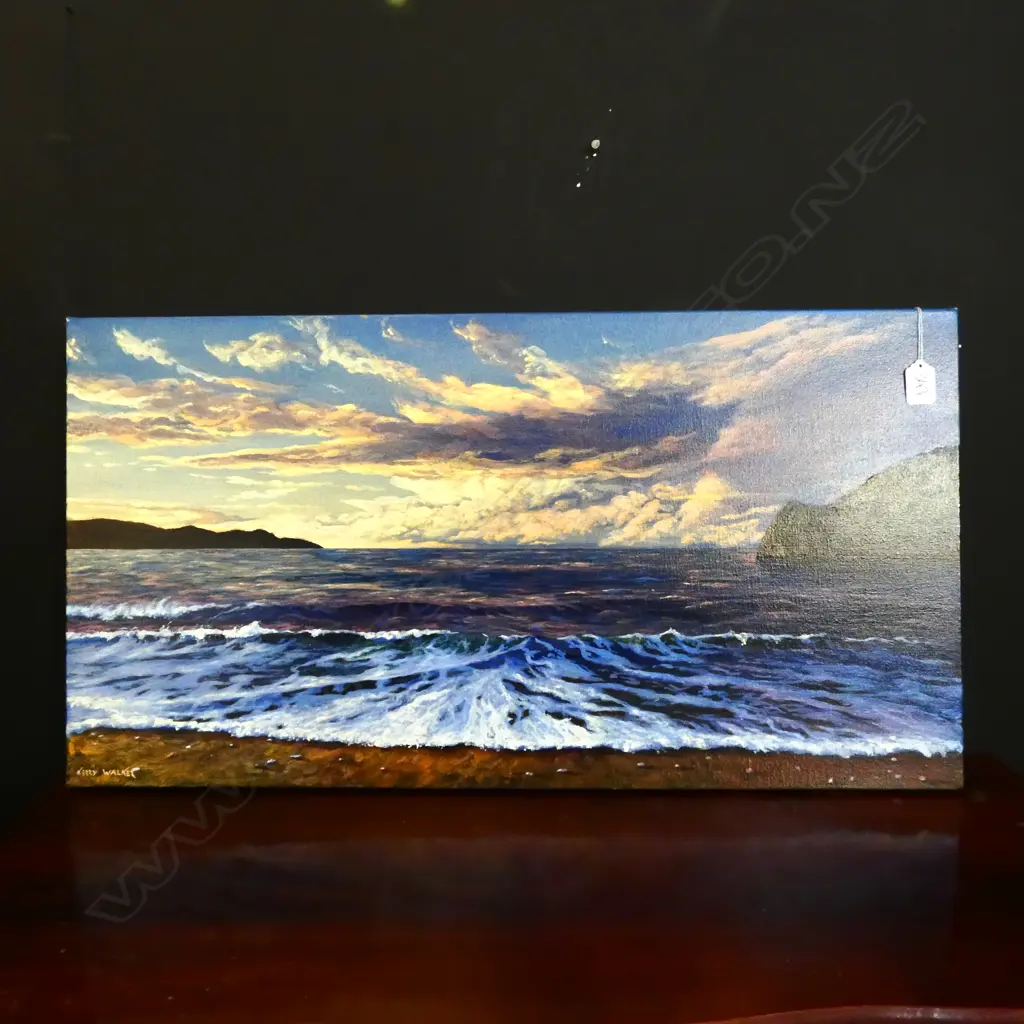 OIL ON STRETCHED CANVAS BY KERRY WALKER, 400x760mm Image 1++