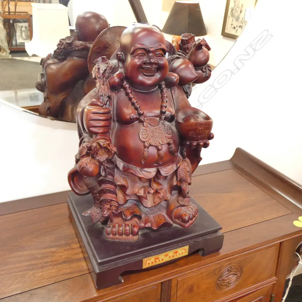 RESIN CHINESE BUDDHA H. 450MM Image 1++