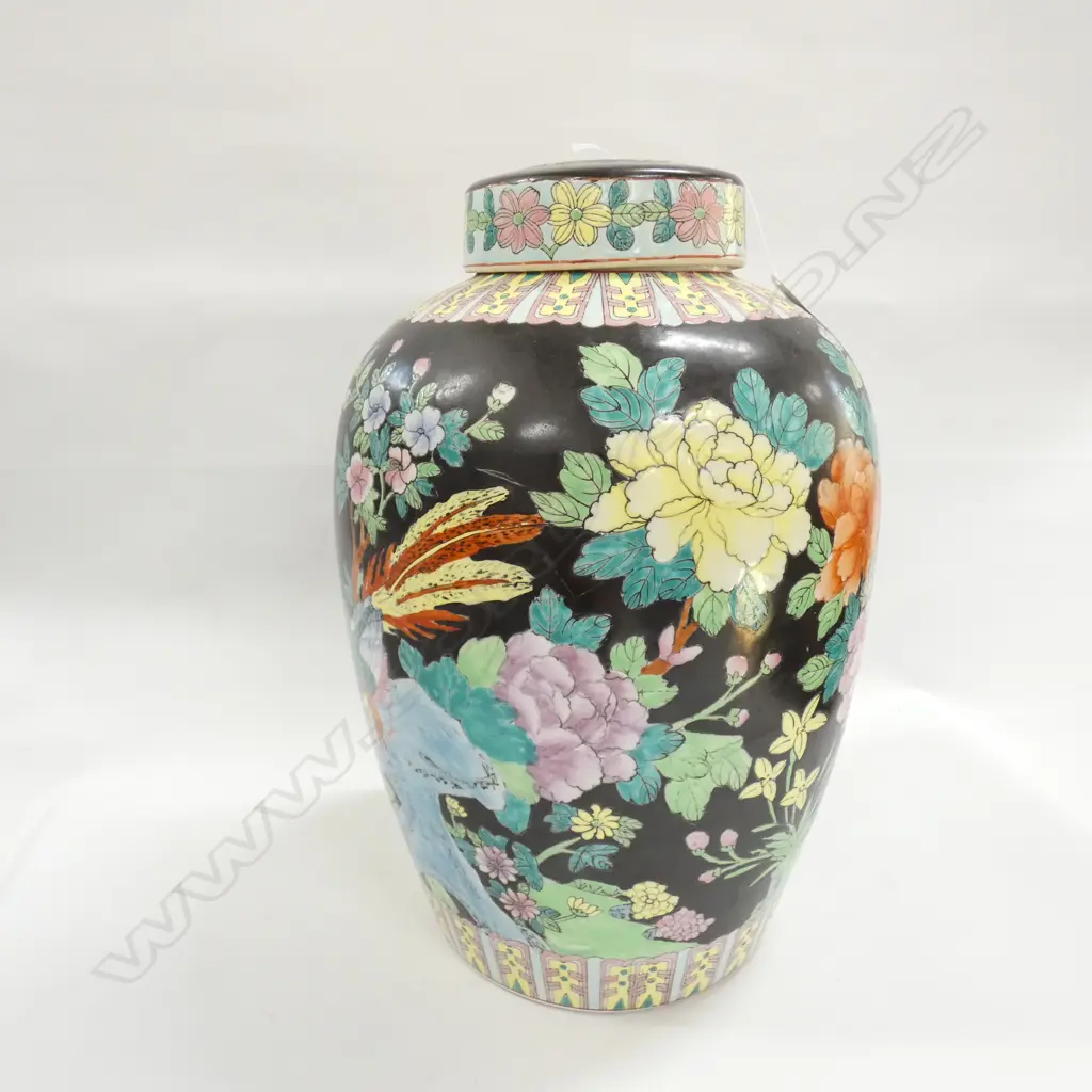 LIDDED CHINESE GINGER JAR, H.360mm Image 1++