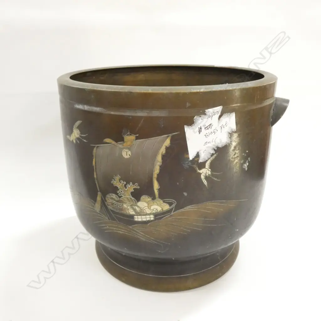 BRASS JAPANESE POT H. 230MM Image 1++