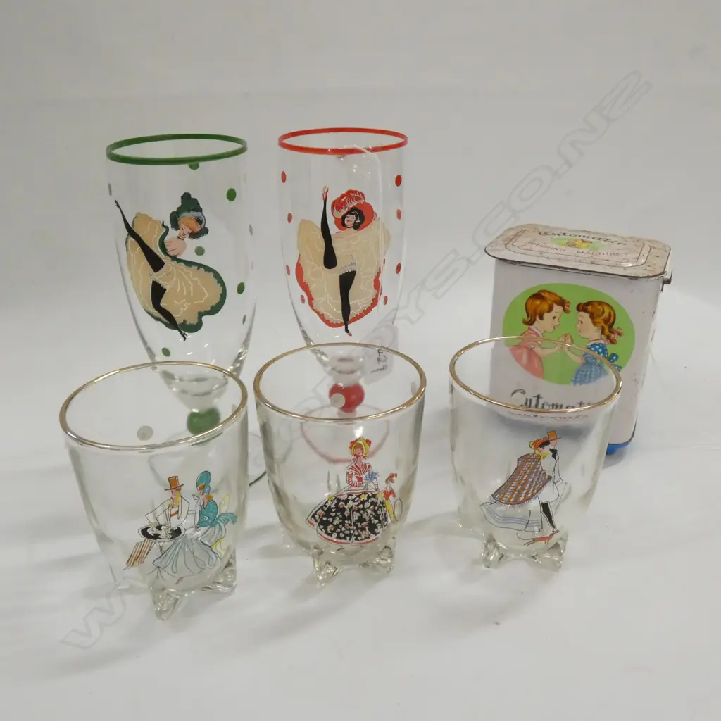 5 RETRO GLASSES +TOY WASHING MACHINE Image 1++