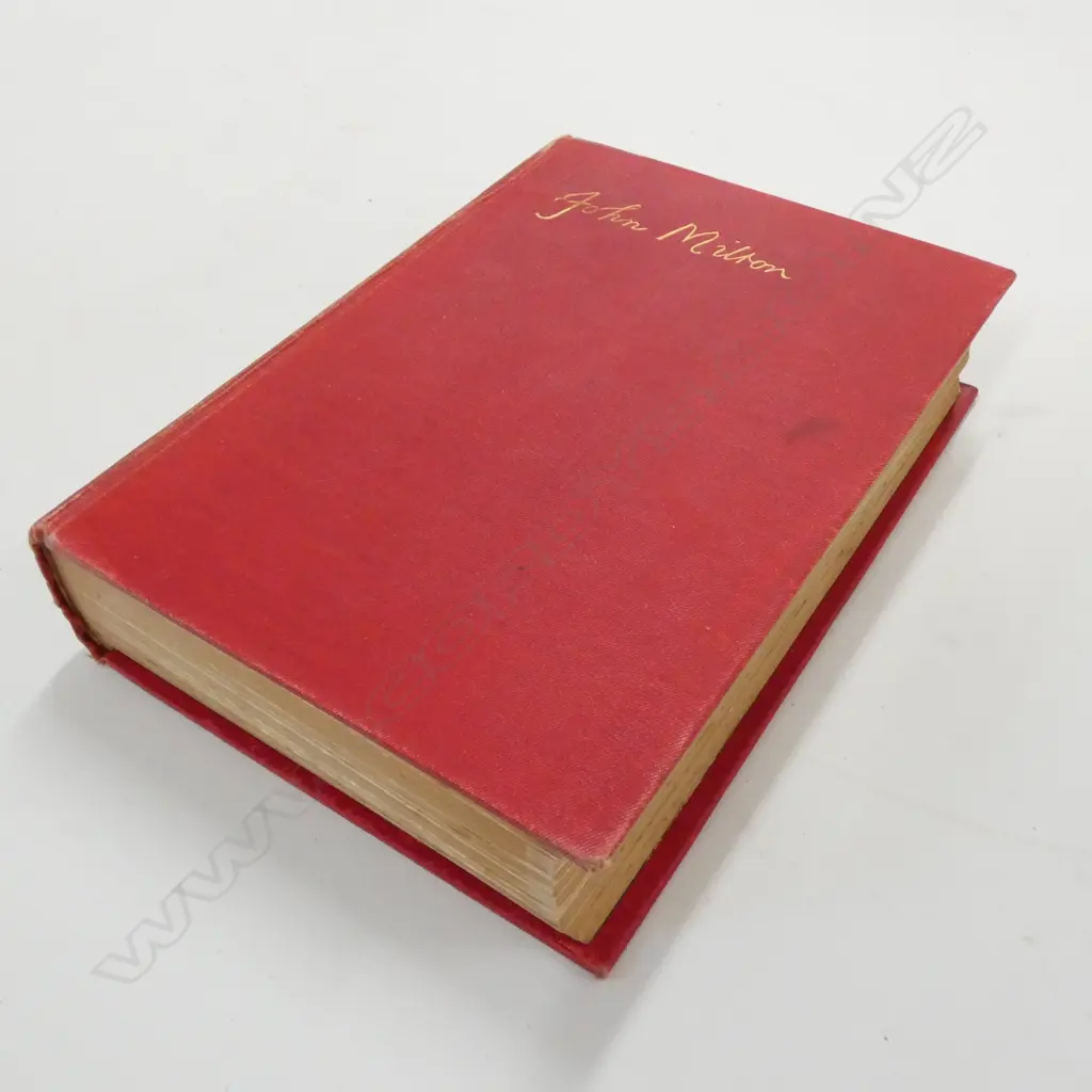 1 VOL JOHN MILTON POETICAL WORKS Image 1++