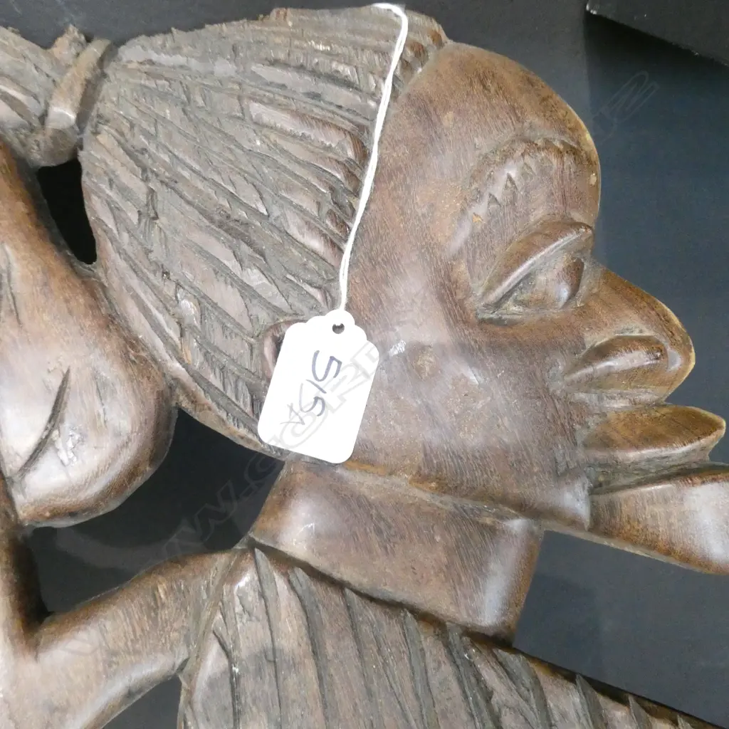 CARVED AFRICAN CHAIR Image 1++