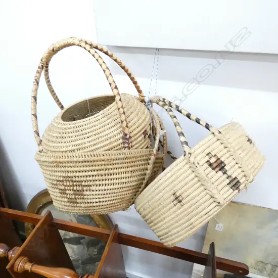 COILWORK WOVEN BASKETS (3) TONGA 300MM