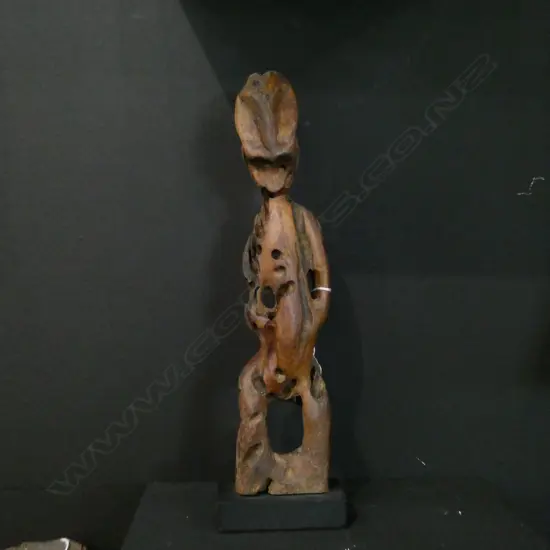 MAORI ERODED WOOD CARVING 285MM